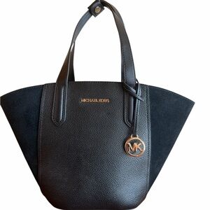 Michael Kors Black and Gold Tote